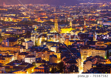 Bolzano aerial panoramic view, Italy Bolzano aerial panoramic view, Italy 70387582