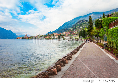 Malcesine town at Garda Lake Malcesine town at Garda Lake 70387595