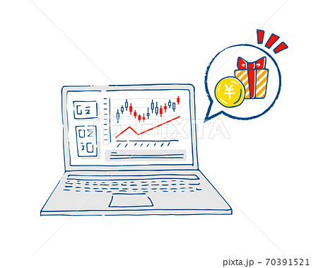 Fxのボーナス プレゼントのイラストのイラスト素材 70391521 Pixta