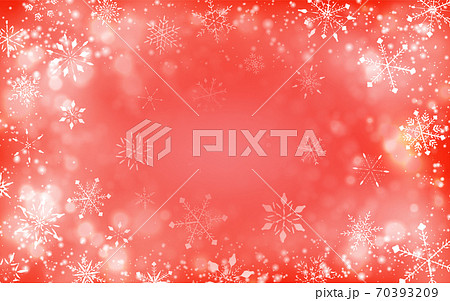 雪の結晶の背景素材　クリスマスイメージ 70393209