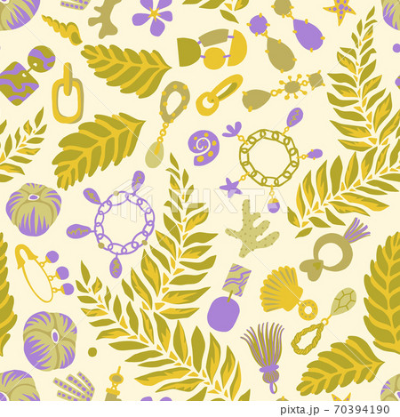 Jewelry set seamless pattern. Jewelry set seamless pattern. 70394190