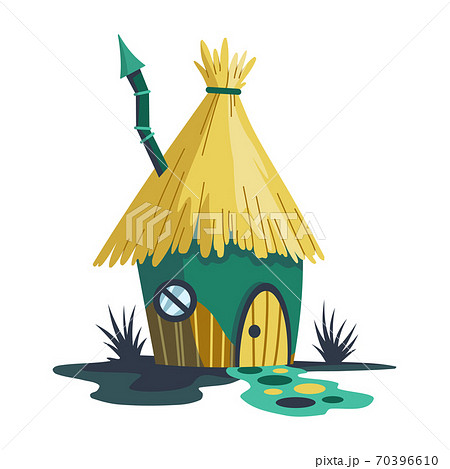 Fairytale house. Cartoon house in the shape of... - Stock Illustration  [70396610] - PIXTA