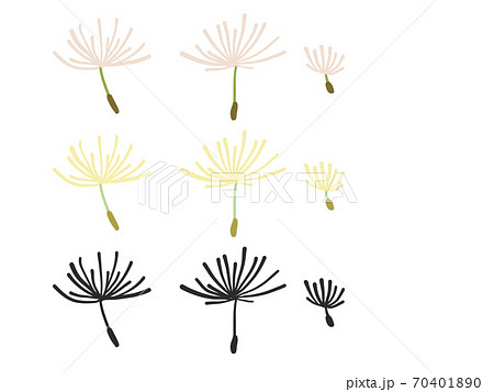 優しい色のたんぽぽシルエット付きセット 優しい色のたんぽぽシルエット付きセット 70401890