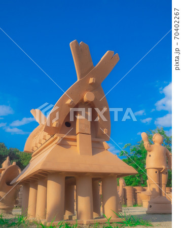 街中にある埴輪／今城塚古墳 70402267