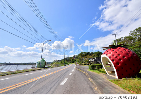 フルーツバス停　平原バス停　長崎県諫早市小長井町 70403193