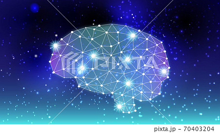 人間の脳または人工知能、宇宙のような広がり、サイエンスのイメージ 70403204