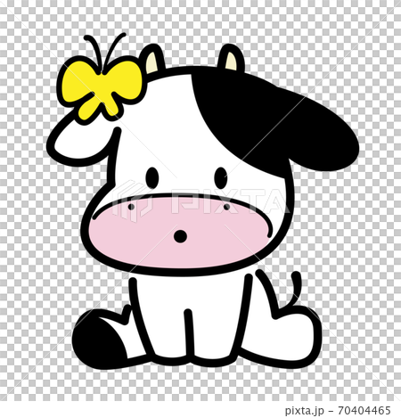 可愛的小牛插圖素材 70404465