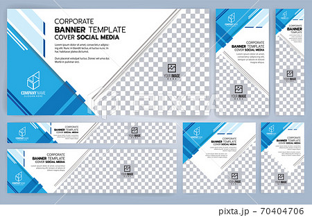 Set of Web banners templates, Standard sizes with space. Vector illustration Set of Web banners templates, Standard sizes with space. Vector illustration 70404706