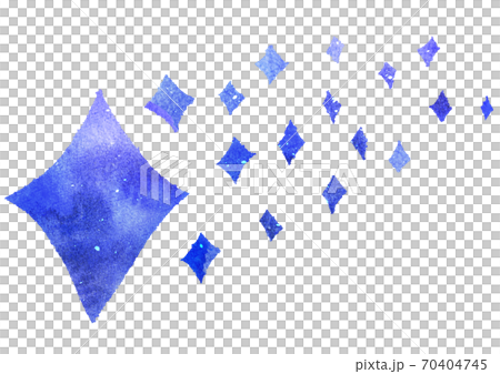 きらきら背景　水彩の星 70404745