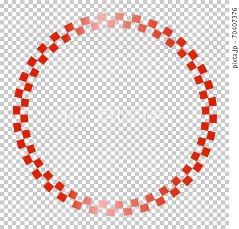 Round frame with checkered pattern 70407376