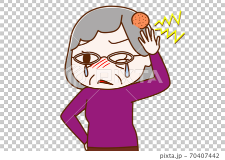 一名老人被打傷並腫塊 70407442