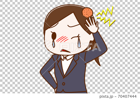 一個穿著西裝的女人撞到一個駝峰 一個穿著西裝的女人撞到一個駝峰 70407444