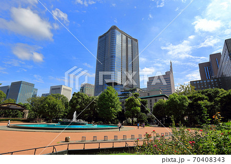 東京　日比谷公園　噴水広場 70408343