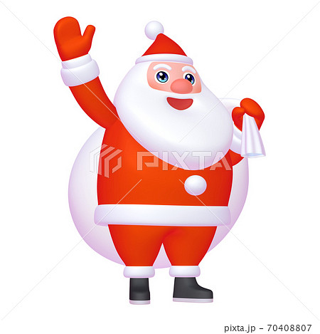 サンタクロースのマスコットキャラクター ゆるキャラ風 1 7 のイラスト素材