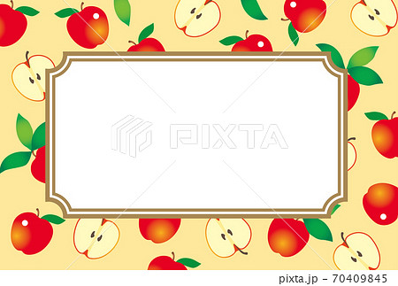 あっぷるページ Apple frame frame card - Stock Illustration [70409845] - PIXTA