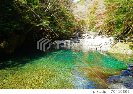 みたらい渓谷　紅葉　奈良県 70410805