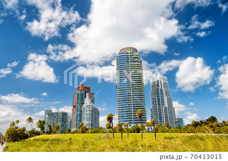 Miami south beach high residential buildings, hotel or houses Miami south beach high residential buildings, hotel or houses 70413015