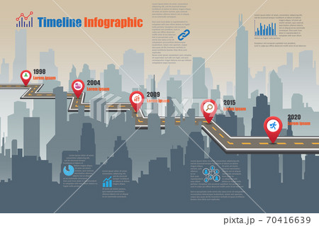Business road map timeline infographic, Vector Illustration 70416639