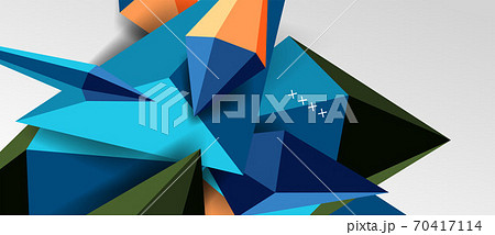 3d low poly abstract shape background vector illustration 3d low poly abstract shape background vector illustration 70417114