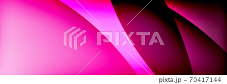 Fluid gradient neon color waves, vector abstract background 70417144