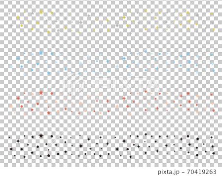 Glitter line color variation set - Stock Illustration [70419263] - PIXTA