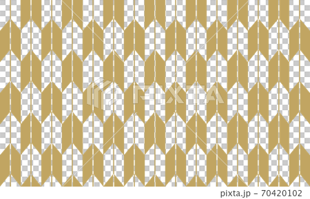 Japanese pattern arrow feather gold 70420102