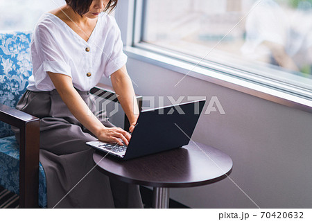 テレワーク　ホテルでワーケーション　【ウィズコロナのニューノーマル】 70420632