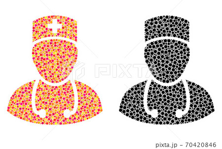 Dotted Doctor Mosaic Icons Dotted Doctor Mosaic Icons 70420846