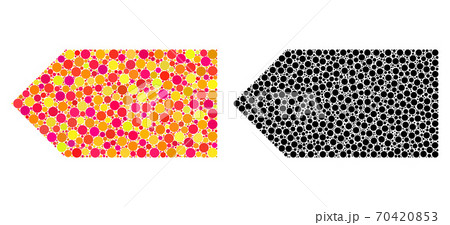 Pixel Direction Left Mosaic Icons Pixel Direction Left Mosaic Icons 70420853