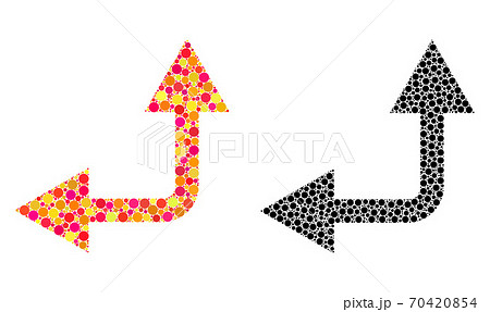 Dot Bifurcation Arrow Left Up Mosaic Icons Dot Bifurcation Arrow Left Up Mosaic Icons 70420854