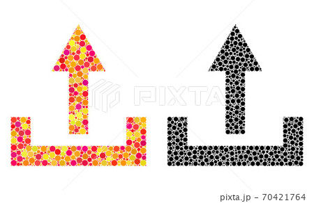 Dot Upload Mosaic Icons Dot Upload Mosaic Icons 70421764