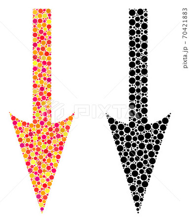 Pixel Sharp Arrow Down Mosaic Icons Pixel Sharp Arrow Down Mosaic Icons 70421883