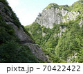 裏巻機渓谷　切通し　遊歩道 70422422