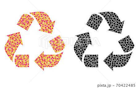 Dot Recycle Mosaic Icons Dot Recycle Mosaic Icons 70422485