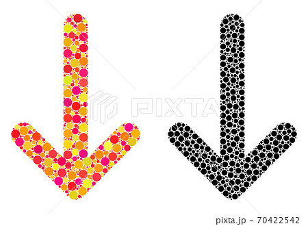 Pixel Arrow Down Mosaic Icons Pixel Arrow Down Mosaic Icons 70422542