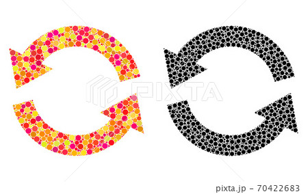 Dotted Refresh Mosaic Icons Dotted Refresh Mosaic Icons 70422683
