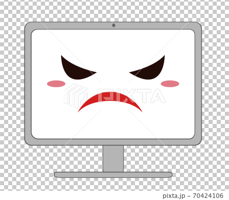 PC with an angry look 70424106