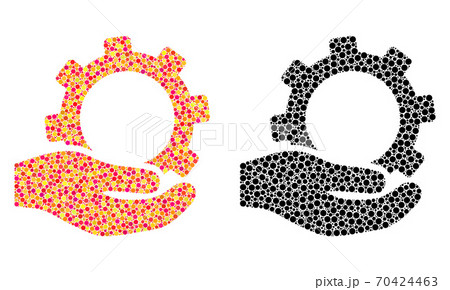 Dot Service Mosaic Icons Dot Service Mosaic Icons 70424463
