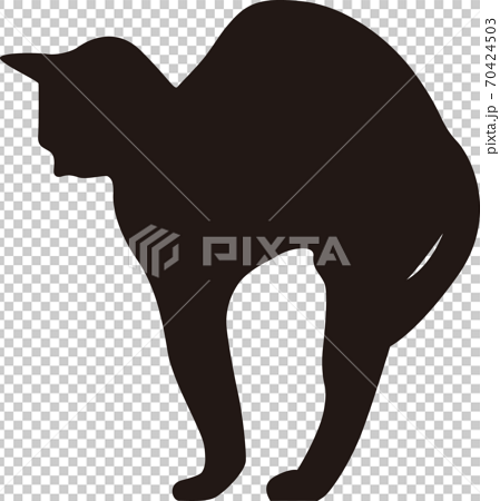 猫の背伸びのイラスト素材