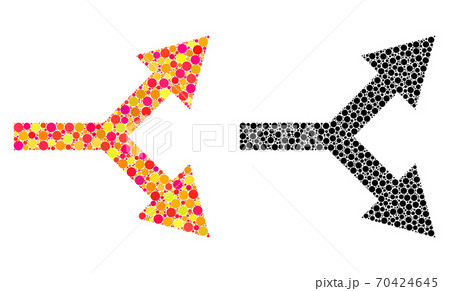 Pixel Bifurcation Arrow Right Mosaic Icons Pixel Bifurcation Arrow Right Mosaic Icons 70424645