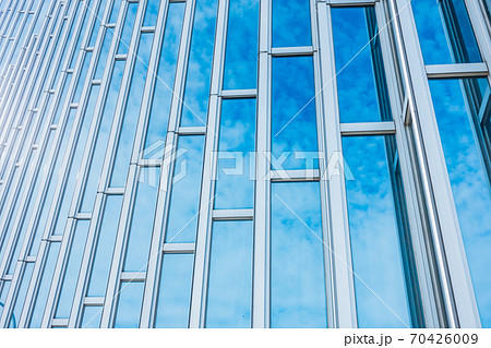 Architecture details Modern Building Glass facade Business background 70426009