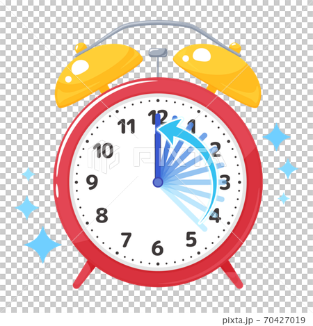 Time saving illustration_alarm clock_red 70427019