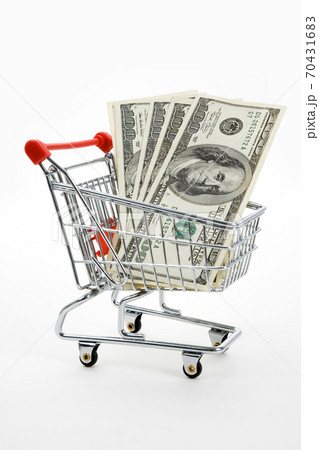 Shopping Cart and dollar Shopping Cart and dollar 70431683