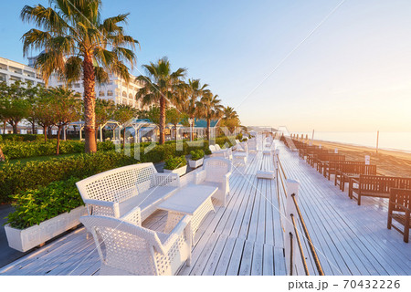 Beautiful embankment for walking and sport in Alanya Turkey. Beautiful embankment for walking and sport in Alanya Turkey. 70432226
