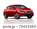 Red car on white background 70435063