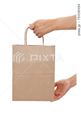 Brown paper shopping bag Brown paper shopping bag 70436494