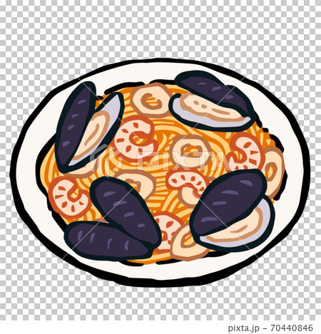 Illustration of Spaghetti al mare 70440846