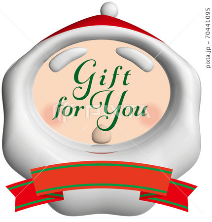 GiftforYouサンタクロースの形をしたシーリングワックス風マーク背景透明 70441095