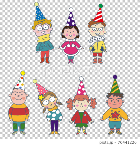 Illustration of children celebrating Christmas 70441226