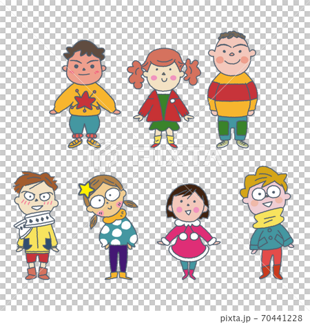 Illustration of children celebrating Christmas 70441228